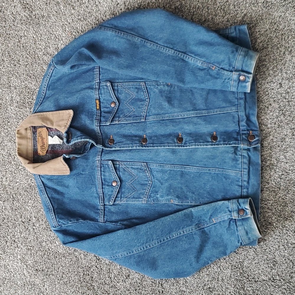Vintage Wrangler Blanket Lined Denim Jacket Gem